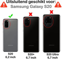Forterra Samsung S20 Hoesje Bookcase Cover met Kaarthouder - Rosé goud