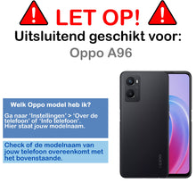 Forterra OPPO A96 Hoesje Siliconen Backcover Lichtgewicht - Lila