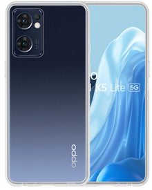 Forterra OPPO Find X5 Lite Hoesje Siliconen Backcover Lichtgewicht - Transparant