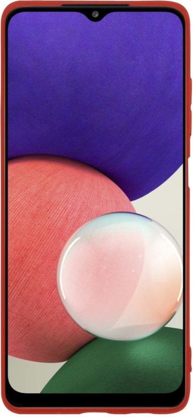 Forterra Samsung A22 5G Hoesje Siliconen Backcover Lichtgewicht - Rood