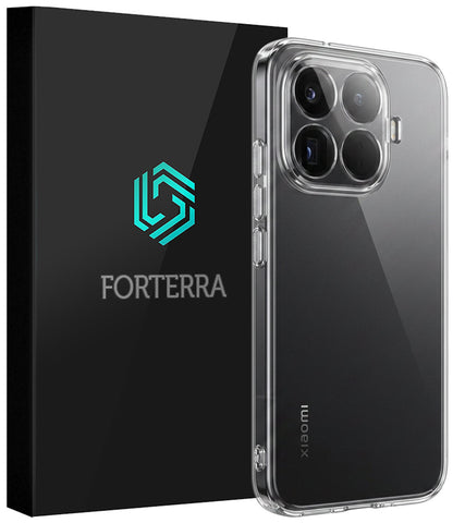 Forterra Xiaomi 15T Pro Hoesje Siliconen Backcover Lichtgewicht - Transparant