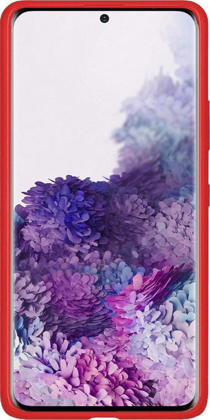 Forterra Samsung S20 Hoesje Siliconen Backcover Lichtgewicht - Rood