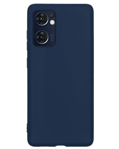 Forterra OPPO Find X5 Lite Hoesje Siliconen Backcover Lichtgewicht - Donkerblauw