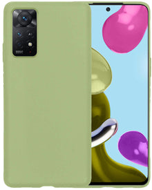 Forterra Xiaomi Redmi Note 11s Hoesje Siliconen Backcover Lichtgewicht - Groen