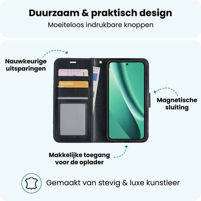 Forterra Google Pixel 10a Hoesje Bookcase Cover met Kaarthouder - Zwart