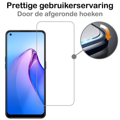 Forterra OPPO Reno 8 Screenprotector Gehard Glas - Anti-kras