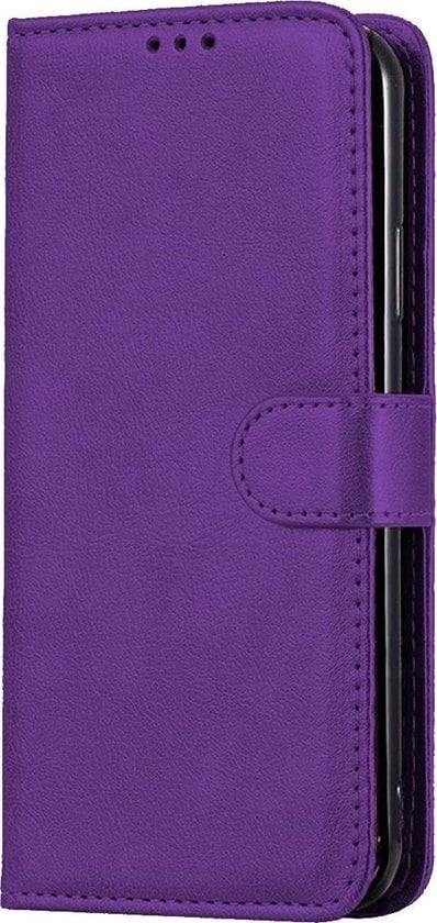 Forterra Samsung A71 Hoesje Bookcase Cover met Kaarthouder - Paars