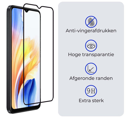 Forterra OPPO A38 Screenprotector Gehard Glas - Full Screen