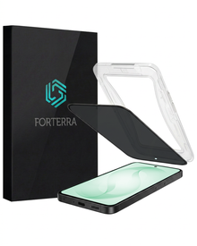 Forterra Privacy Screenprotector Geschikt voor Samsung Galaxy S26 Plus - Met Installatie Kit - Privacy - Beschermglas - Flexibel Glas - Tempered Glass - Screen Protector