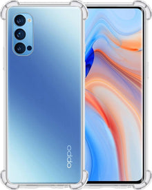 Forterra OPPO Reno 4 Pro 5G Hoesje Shockproof Backcover Siliconen - Transparant