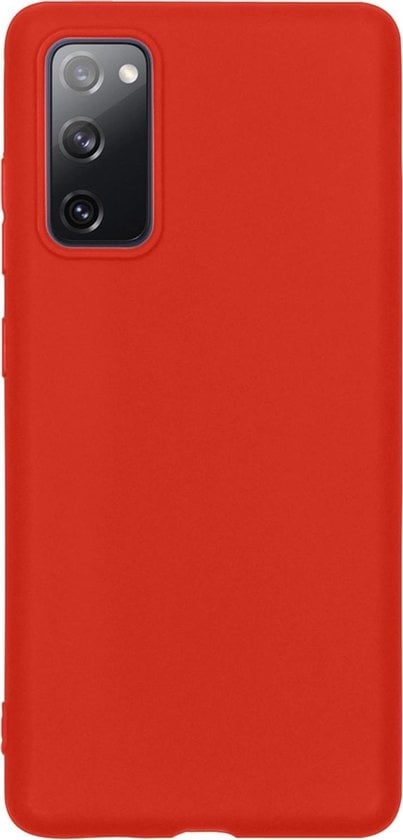Forterra Samsung S20 FE Hoesje Siliconen Backcover Lichtgewicht - Rood
