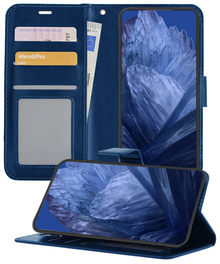 Forterra Google Pixel 8a Hoesje Bookcase Cover met Kaarthouder - Donkerblauw