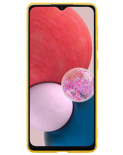Forterra Samsung A13 5G Hoesje Siliconen Backcover Lichtgewicht - Geel