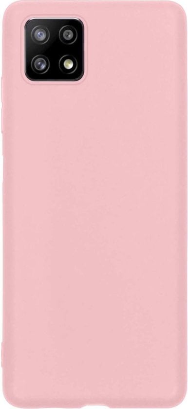 Forterra Samsung A22 5G Hoesje Siliconen Backcover Lichtgewicht - Lichtroze