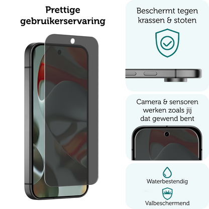 Forterra Google Pixel 10 Pro Screenprotector Gehard Glas - Privacy