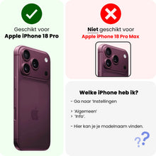 Forterra iPhone 18 Pro Hoesje Siliconen Backcover Lichtgewicht - Donkergroen