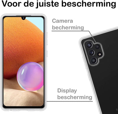 Forterra Samsung A32 5G Hoesje Siliconen Backcover Lichtgewicht - Transparant