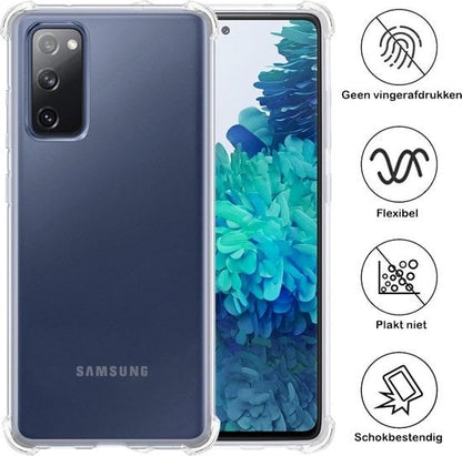 Forterra Samsung S20 FE Hoesje Shockproof Backcover Siliconen - Transparant