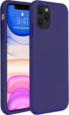 Forterra iPhone 11 Pro Hoesje Siliconen Backcover Lichtgewicht - Donkerblauw