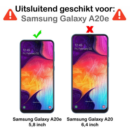 Forterra Samsung A20e Hoesje Siliconen Backcover Lichtgewicht - Donkerblauw