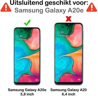 Forterra Samsung A20e Hoesje Siliconen Backcover Lichtgewicht - Transparant