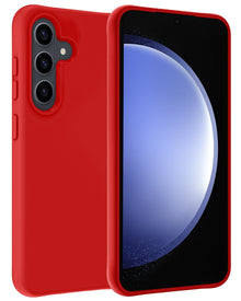 Forterra Samsung S23 FE Hoesje Siliconen Backcover Lichtgewicht - Rood