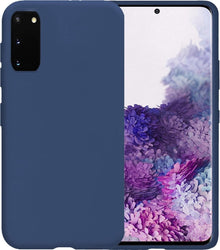 Forterra Samsung S20 Hoesje Siliconen Backcover Lichtgewicht - Donkerblauw