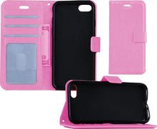 Forterra iPhone 7 Hoesje Bookcase Cover met Kaarthouder - Lichtroze