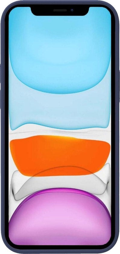 Forterra iPhone X Hoesje Siliconen Backcover Lichtgewicht - Donkerblauw