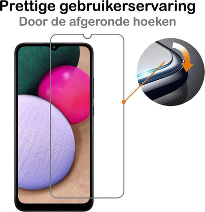 Forterra Samsung A02s Screenprotector Gehard Glas - Anti-kras
