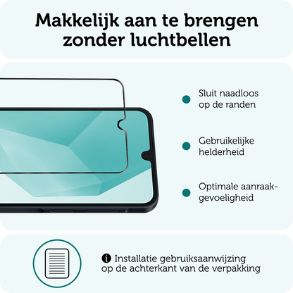 Forterra Samsung A16 Screenprotector Gehard Glas - Full Screen