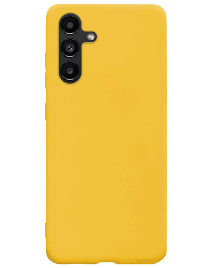 Forterra Samsung A13 5G Hoesje Siliconen Backcover Lichtgewicht - Geel