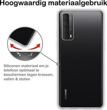 Forterra Huawei P smart 2021 Hoesje Siliconen Backcover Lichtgewicht - Transparant