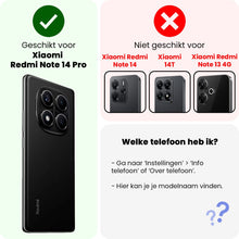 Forterra Xiaomi Redmi Note 14 Pro Hoesje Siliconen Backcover Lichtgewicht - Transparant