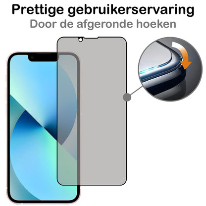 Forterra iPhone 14 Pro Max Screenprotector Gehard Glas - Privacy