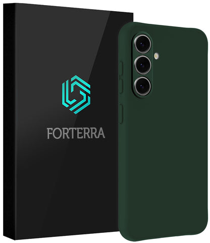 Forterra Samsung A37 Hoesje Siliconen Backcover Lichtgewicht - Donkergroen