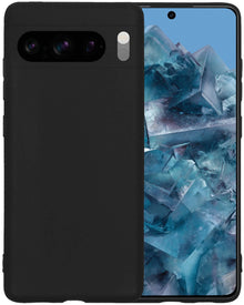 Forterra Google Pixel 8 Pro Hoesje Siliconen Backcover Lichtgewicht - Zwart