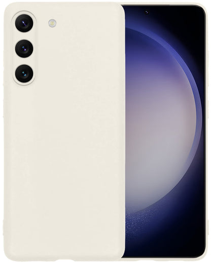 Forterra Samsung S23 Hoesje Siliconen Backcover Lichtgewicht - Wit