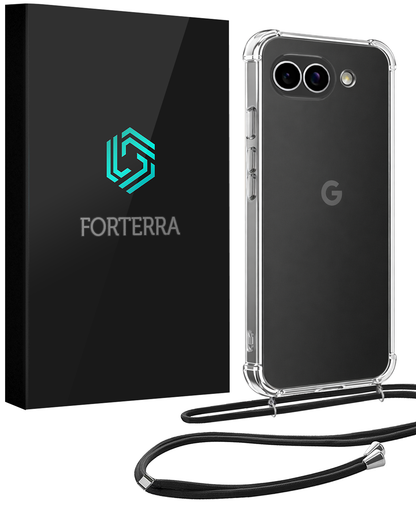 Forterra Google Pixel 10a Hoesje met Koord Backcover Shockproof - Transparant