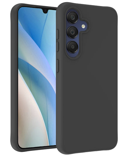 Forterra Samsung A15 Hoesje Siliconen Backcover Lichtgewicht - Zwart