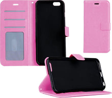Forterra iPhone 5/5s/5SE Hoesje Bookcase Cover met Kaarthouder - Lichtroze