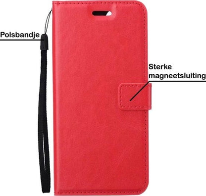 Forterra Samsung S20 FE Hoesje Bookcase Cover met Kaarthouder - Rood