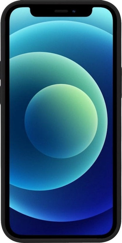 Forterra iPhone 12 Pro Max Hoesje Siliconen Backcover Lichtgewicht - Zwart
