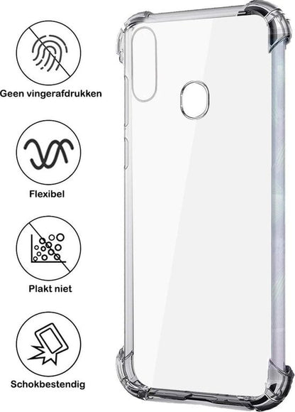 Forterra Samsung A20e Hoesje Shockproof Backcover Siliconen - Transparant