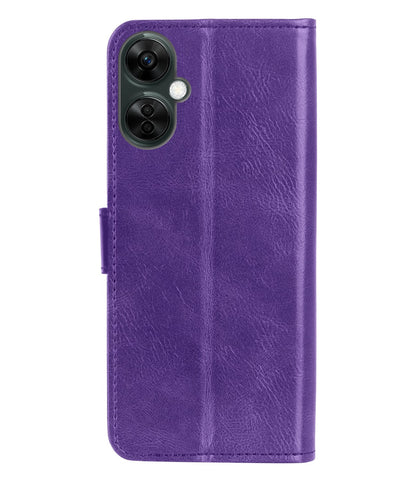 Forterra OnePlus Nord CE 3 Lite Hoesje Bookcase Cover met Kaarthouder - Paars