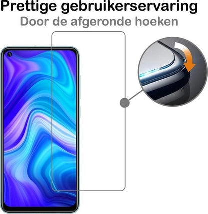Forterra Xiaomi Redmi Note 9 Screenprotector Gehard Glas - Anti-kras