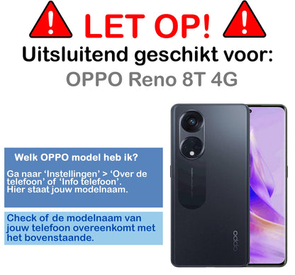 Forterra OPPO Reno 8T 4G Hoesje Shockproof Backcover Siliconen - Transparant