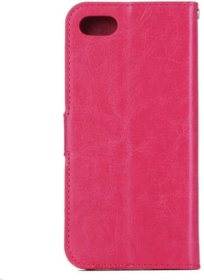 Forterra iPhone 7 Hoesje Bookcase Cover met Kaarthouder - Donkerroze
