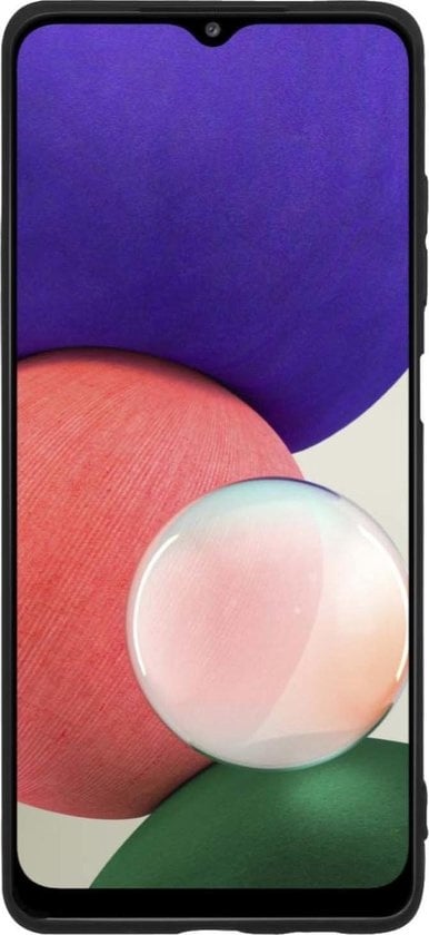 Forterra Samsung A22 5G Hoesje Siliconen Backcover Lichtgewicht - Zwart