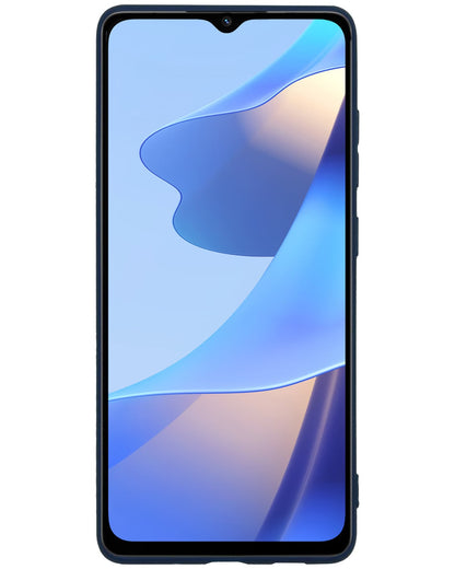 Forterra OPPO A16 Hoesje Siliconen Backcover Lichtgewicht - Donkerblauw